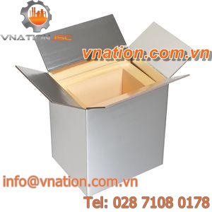 isothermal packaging / insulating / with reinforcements / folding