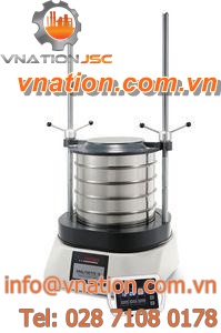 circular vibrating sieve shaker / for powders / control / for pharmaceutical applications