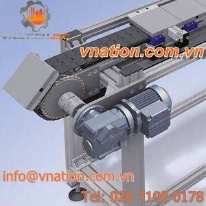 accumulation conveyor / horizontal / transfer / table top chain