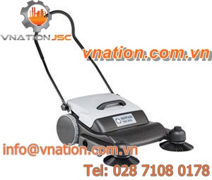walk-behind sweeper / motorless / compact