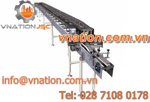 chain conveyor / for plastic bottles / stainless steel / modular