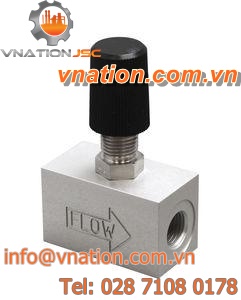 needle valve / flow-control / high-resolution