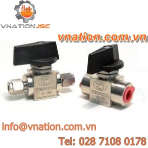 ball valve / manual / shut-off / for oxygen