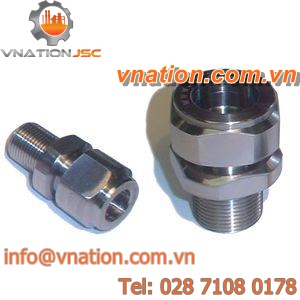 hydraulic adapter / for hose / male / threaded