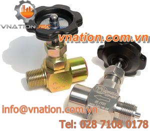 needle valve / manual / shut-off / male-female