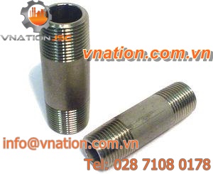 stainless steel nipple / threaded / female