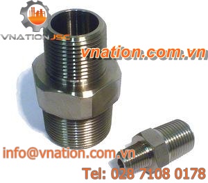 hydraulic adapter / for pipes / reducing / threaded