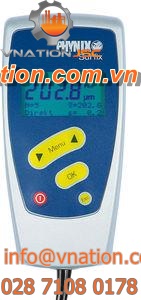 coating thickness gauge / magnetic / eddy current / digital display
