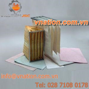 air filter / pneumatic / pocket / high-efficiency