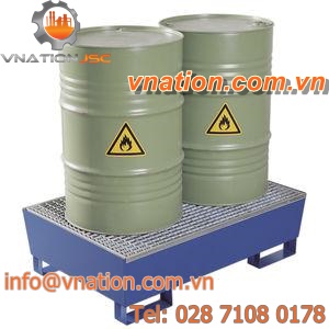 drum containment bund / steel / rigid