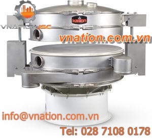 circular vibrating screener / self-cleaning