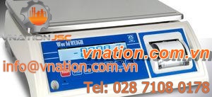 benchtop scales / with LCD display / with printer / stainless steel pan