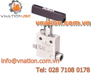 needle valve / manual / flow control / for oil industry applications