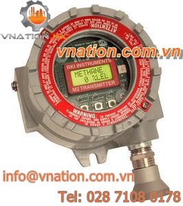 CO2 gas transmitter / electrochemical / multi-use / explosion-proof