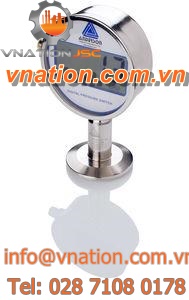 electronic pressure gauge / digital / for pharmaceutical applications / for hygienic applications