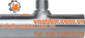 threaded fitting / T / stainless steel / for temperature sensors