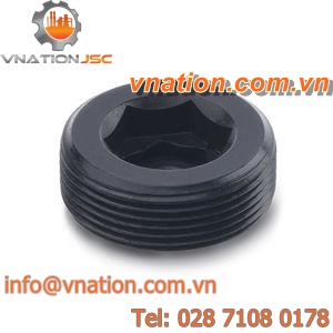 round plug / threaded / metal