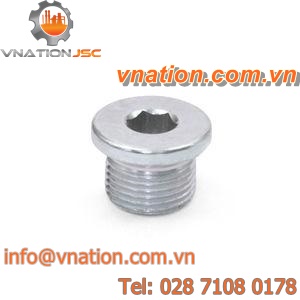 round plug / threaded / steel