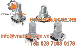 absolute rotary encoder / incremental / potentiometer / solid-shaft