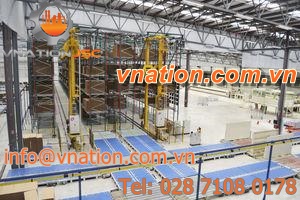 WIP automatic storage system / for corrugated cartons / recovered materials