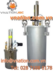 pressure tank / mixing / metal / vertical