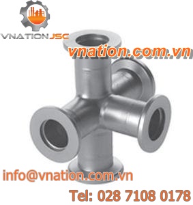 weld fitting / cross / for vacuum