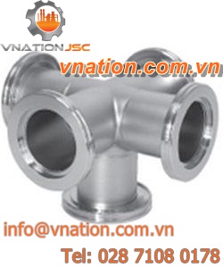 flange fitting / cross / for vacuum
