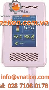temperature monitor / humidity / CO2 / wall-mounted