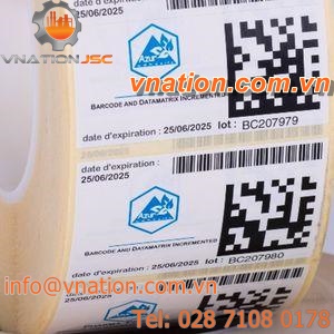 shipping label / functional / barcode / printable