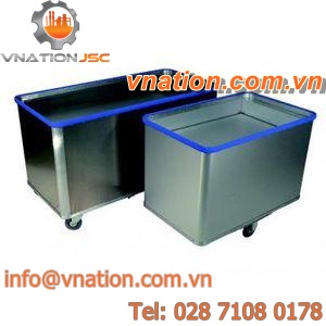 transport cart / perforated panels / multipurpose / aluminum