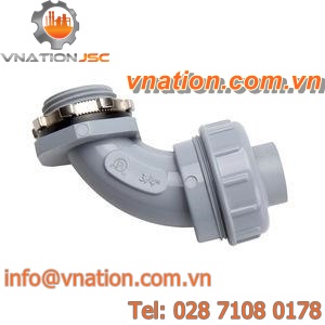 threaded fitting / elbow / PVC / conduit