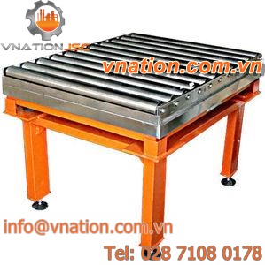 roller conveyor / stainless steel / weighing / horizontal