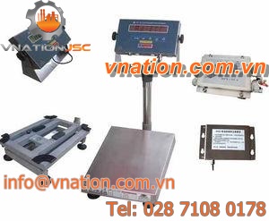 benchtop scales / digital / stainless steel pan / stainless steel