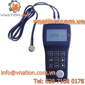 coating thickness gauge / ultrasonic / handheld