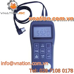 digital display thickness gauge / ultrasonic / handheld