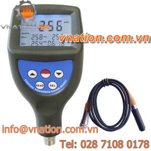 coating thickness gauge / magnetic induction / portable