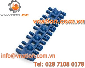 modular conveyor belt / roller / polyethylene / polypropylene