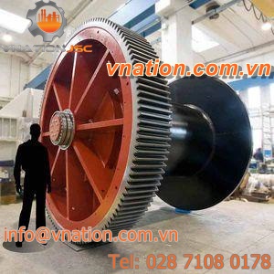 spur gear wheel / straight-toothed / steel / shaft