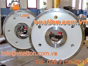 straight-toothed sprocket wheel / hub / for the cement industry