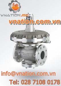 gas pressure regulator / spring / rotary operated / single-stage