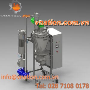 conical dryer / vacuum / mixer / for plastic pellets