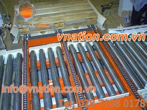 roller conveyor / chain / for containers / for pallets