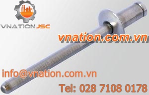 blind rivet / large head / stainless steel / corrosion-resistant