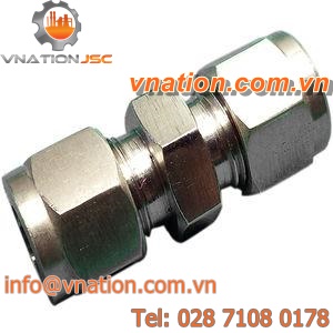 union fitting / compression / straight / stainless steel