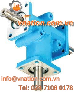 bevel gear reducer / orthogonal / for shafts