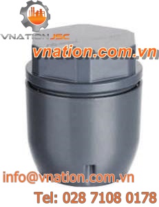 threaded end cap / with hexagonal head / aluminum
