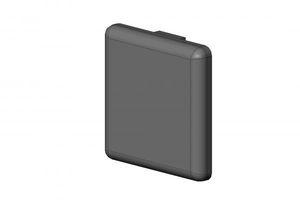 square cap / polyamide / for profile ends