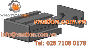 rectangular cap / polyamide / for profile ends