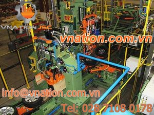wheel assembly line
