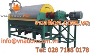 magnetic separator / drum / particle / industrial